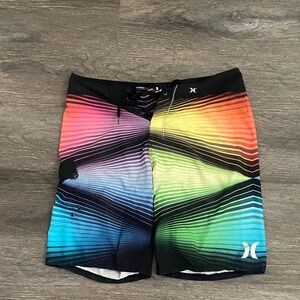 Hurley Striped Rainbow Board Shorts